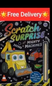 Scratch Surprise:Mighty Machines(Holographic Scratch Foil &Activity)Truck Book