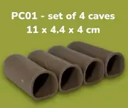 Bulk Lot Of 4 X Pleco Cave Breeding Log Hiding Caves Bristlenose Catfish plecos