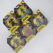 Complete Set of 5 DC Comics Black Adam Movie 4" Spin Master Action Figures
