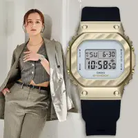 在飛比找環球Online優惠-【CASIO】G-SHOCK 香檳金系列 方型電子手錶 GM