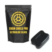 CHAIN SHIELD ULTRGLIDE BLACK - PRE-MIX BICYCLE CHAIN WAX #1 CHAIN WAX SOLOUTION