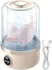Mini Washing Machine, Compact Laundry Spinner, Portable Underwear Washer, Deep Cleaning For Baby Clothes And Socks, Travel-Friendly Home Use, 8.35x5.31x5.31 Inches, For Daily Use