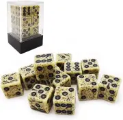 Bescon Old Looking Ancient Bone Dice D6 16mm 12pcs Set, 16mm Six Sided Die (12)