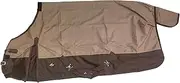 TGW RIDING 1200Denier Waterproof and Breathable Horse Sheet Horse Blanket Standard Neck Turnout Sheet (80", Tan/Brown)