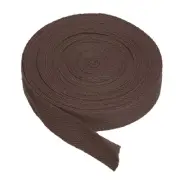 Cotton Twill Tape 3/4" 10 Yards Cotton Ribbon Bias Binding Tape Dark Brown