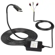 Dash Cam Acc Hardwire Kit USB C Hardwire Dashcam Kit Step-Down Cable 12V-24V ...