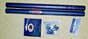 Aero Extension Bar Oval Concepts Straight Black Alloy 30cm 22.2 Brand New