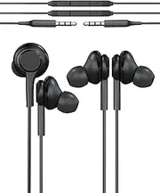 3.5mm Jack Wired Earbuds Earphones with Microphone(2 pack)Gaming Noise Cancelling In-Ear Headset aux audio PC Laptop Macbook Compatible with Samsung Android Phone Computer Audífonos Hifi Stereo Music