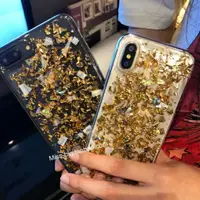 在飛比找蝦皮購物優惠-貝殼iphone Xs Max蘋果x手機殼XR仙女7P金箔i