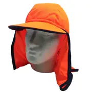 Hi Vis Legionnaire Hat Cap Sun Protection Workwear Legionnaires Fluro One Size