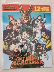 My Hero Academia Poster Lot. Twelve (12) 9x11 posters. Sealed.