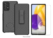 Case for Samsung Galaxy A72 5G Case with Kickstand and Belt Clip Holster Combo