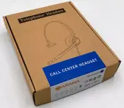 Arama A800 Call Center Headset with Noise-Canceling Microphone, 3.5mm Jack