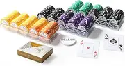 Millions 300 Chip Rack Bundle - Acrylic Rack - 14g Poker Chips - 1 x Jacks Pro Playing Card