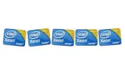 5 pcs Sticker for Xeon Inside 15.5mm x 21mm Label Logo Decal Case Badge