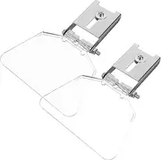 BAZEITFLOW 2Pcs Bench Grinder Eyeshield Kit Durable Stainless Steel Guard with Impact Resistance for Safety and Protection During Grinding Tasks