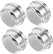 4pcs Trailer Wheel Hub Cap Set Sturdy Metal Dust Caps for Rv Flatbed Boat More Easy Install Protection