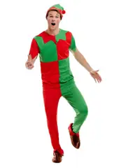 Mens Elf Christmas Costume