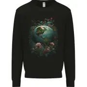 Fantasy Earth Climate Change Environment Kids Sweatshirt Jumper