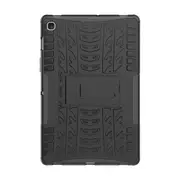 Tire Texture TPU+PC Shockproof Case for Galaxy Tab S5e , with Holder (Black)
