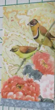 Three Decorative Hostess Napkins for Decoupage "Birds and Florals"