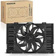 A-Premium Engine Radiator Cooling Fan Assembly Compatible with Select Porsche Models - Panamera 2010-2016 4.8L, Panamera 2011-2016 3.6L