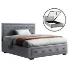 NNEDSZ Bed Frame King Single Size Gas Lift Base With Storage Mattress Fabric