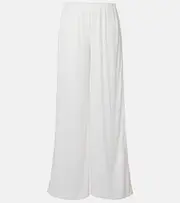 [Norma Kamali] Norma Kamali Sequined wide-leg pants AU 8 white