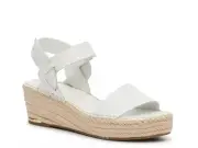 Franco Sarto Women's Patra Wedge Sandal White 7.5M