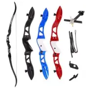 Recurve Bow 16-40Lbs 66Inches with Sight Arrow Rest for Left and Right Hand User