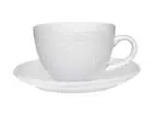 Maxwell & Williams White Basics Rococo Cup & Saucer 240cml