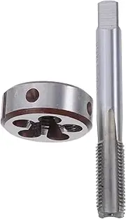 DOITOOL 1 Set Thread Tap Set Threading Taps Metric Thread and Dies Home Repair Tap and Die Machine Tap Die Metric Thread Right Hand Mini Tap and Die Steel Screw Tap Kit Silver