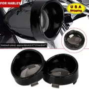 Motor Smoke Lens Visor Bullet Turn Signals Light Cover For Harley Softail Dyna