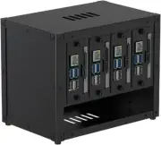 Aluminum Raspberry Pi 4 Cluster Enclosure with Fan Cooling - Home Lab Essential