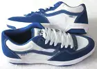 Vans Men's Rowan Zorilla 2 True Blue White Suede Canvas Shoes size 9.5 NIB