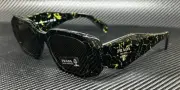 PRADA PR 17WS 19D01T Black Marble Dark Brown Women's 49 mm Sunglasses