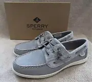 SPERRY Top Sider Songfish Wool Grey Premium Leather Boat Shoes US 9 M EUR 40 NWB