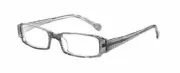 R.E.M. Ink Lithograph Designer Reading Glasses in Grey ; +1.00