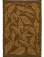 [Miss Amara] Rhea Botanical Washable Rug in Brown