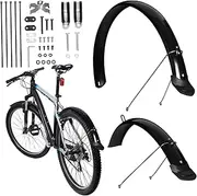 1Set Bike Mudguards Full Coverage Front and Rear Wheel Protection Sturdy Material for Road and Mountain Bikes Flexible and Resilient for Rough Roads
