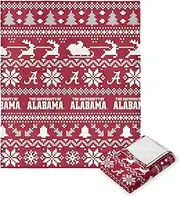 Northwest NCAA Alabama Crimson Tide, Xmas Time, Silk Touch Throw Blanket, 50 x 60 Inches