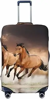 [GaxfjRu] Horses Suitcase Cover,Suitcase Covers for Luggage, Keep Your Luggage Secure and Stylish,Luggage Covers for Suitcase TSA Approved, Black, XL