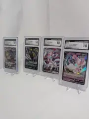 x4 Umbreon & SYLVEON LOT CGC 10 Gem MINT Eevee Heroes S6A Hyper Rare Full Art!!!