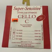 Red Label Super Sensitive Cello C String 1/4 SS 6143