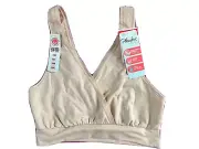 Playtex Nursing Pullover Sleep Bra Comfort Flex Fit, Soft Taupe, XS