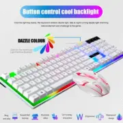 Gaming Keyboard and Mouse Set -LED Mouse & Gaming Headset for PS5 Xbox PC Laptop