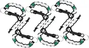 MOBUTOFU 6pcs Golf Score Counter Bead Chain Portable Golf Stroke Tracker for Beginners Stylish Key Chain Clip for Precise Scorekeeping Game Strategy Analysis
