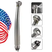 Dental LED E-generator High Speed Handpiece 4 Holes Pieza mano fibra óptica
