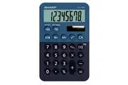 Sharp 8 Digit Pocket Calculator Blue