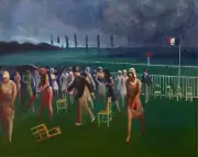 Guy Pène du Bois : Approaching Storm, Racetrack : Archival Quality Art Print
